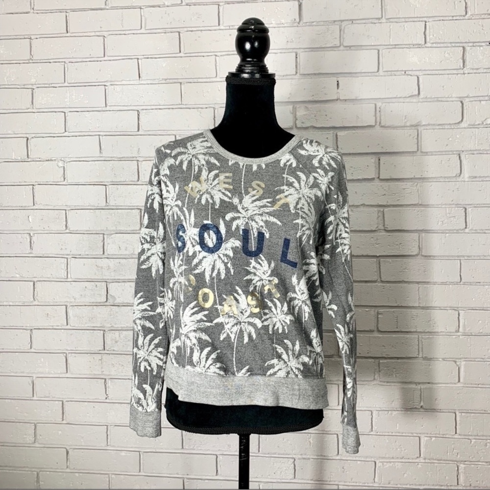 SoulCycle West Coast‎ Palm Tree Athleisure Sweatshirt